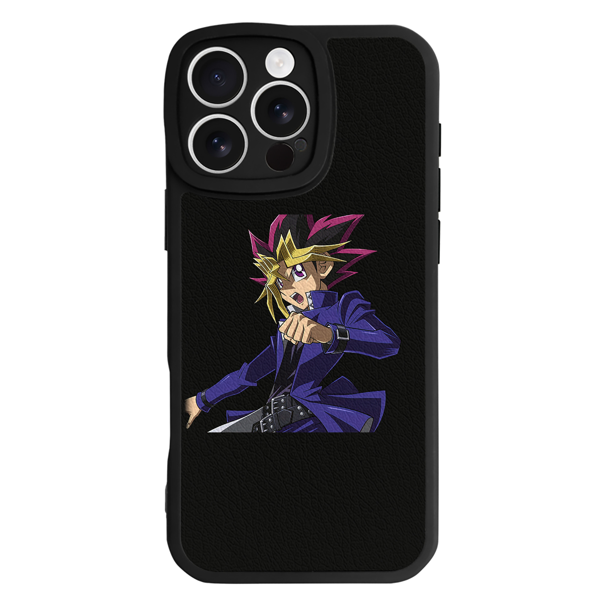 遊☆戯☆王 Yu-Gi-Oh! 【iPhone 16シリーズ対応】シリコンスマホケース（レザー調） 材質：シリコン